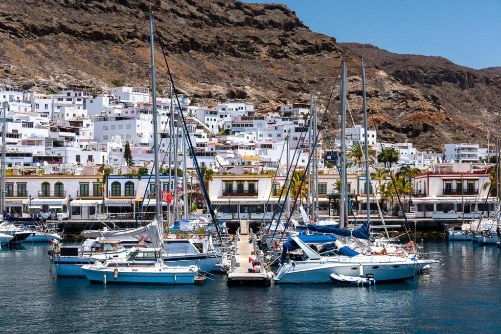 Apartamentos Las Palmeras Puerto De Mogan Luaran gambar
