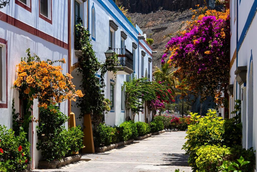 Apartamentos Las Palmeras Puerto De Mogan Luaran gambar